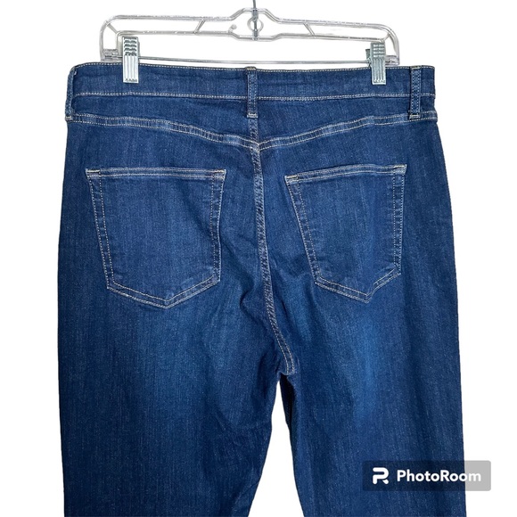 TOPSHOP MOTTO Jamie Flare High Waist Stretch Blue Jeans - Picture 11 of 15